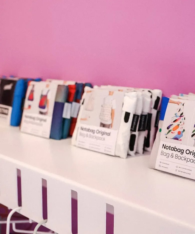 notabag product packaging